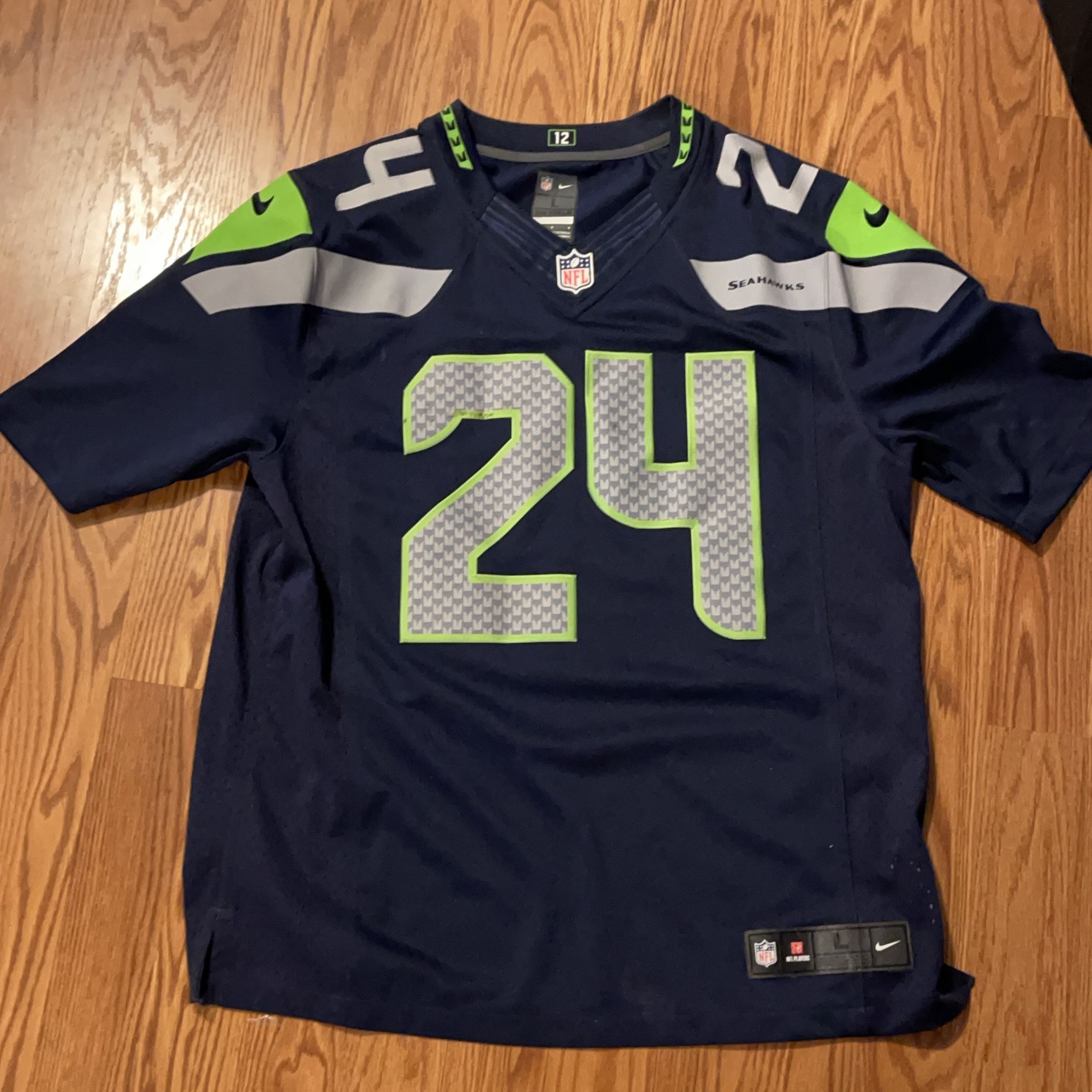 Large Seattle Seahawks NFL Jersey Number 24
