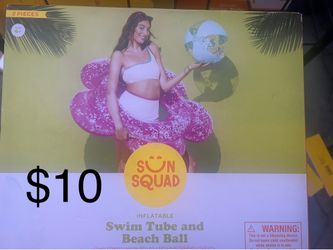 Swim tube and beach ball