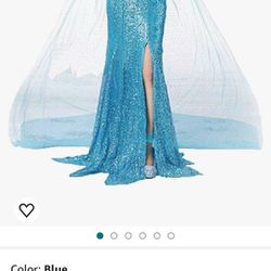 en Elsa Princess Costume Fancy Party Dress Up