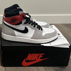 Jordan 1 Retro High Light Smoke Grey