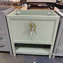 New assembled 30" Modern Bathroom Vanity NO Sink Solid Wood Frame