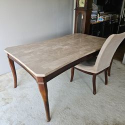 TABLE, Marble With Four Chairs.     (FREE)