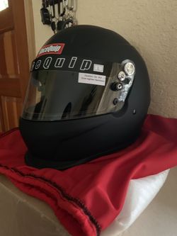 Race Quip Helmet Large Flat Black