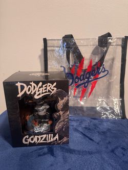 LA Dodgers Godzilla Bobblehead plus bag