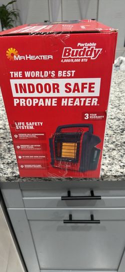 Title  Mr. Heater Portable Buddy Propane Heater 4,000–9,000 BTU – Like New