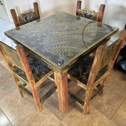 Hand Painted Kitchen Table And Chairs