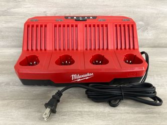 Milwaukee 48-59-1204 M12 Four Bay Sequential Charger (PO1020707) -Like New Condition