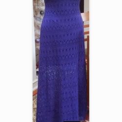 Lace Navy  Blue Dress.