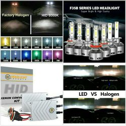 Hid conversion lights- led headlight bulbs kit luces - any ride - scion xb frs 2 bmw 2 gmc sierra denali suv truck car bike