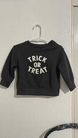 Trick or treat baby sweater