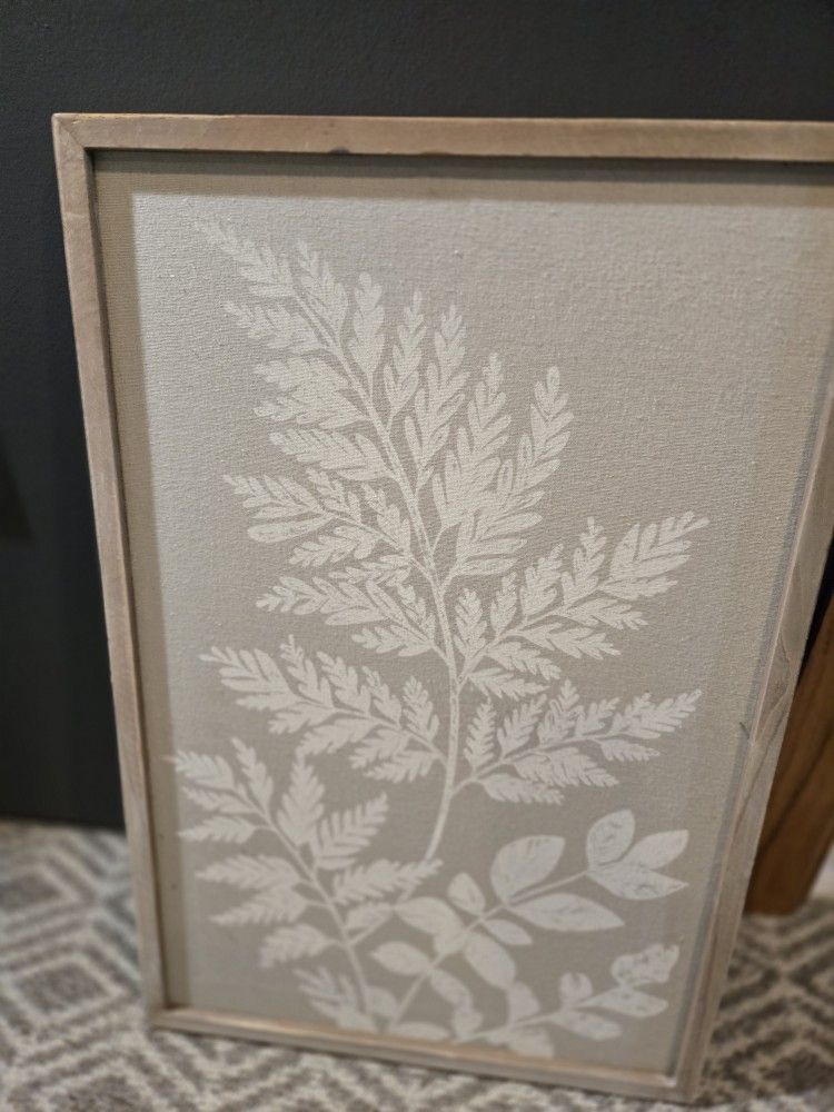 Zenwald Decor Framed Wall Decor Wood Frame Floral Bathroom Office Bedroom Wall Art