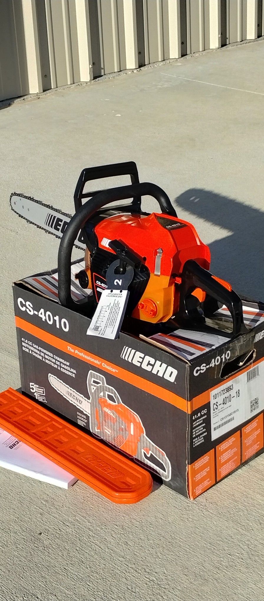 Brand New ECHO 18 in. 41.6 cc 2-Stroke Gas Rear Handle Chainsaw