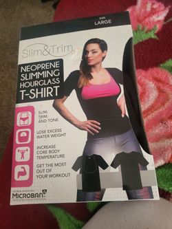 Slim And Trim Hour Glass Tshirt Size LG $10