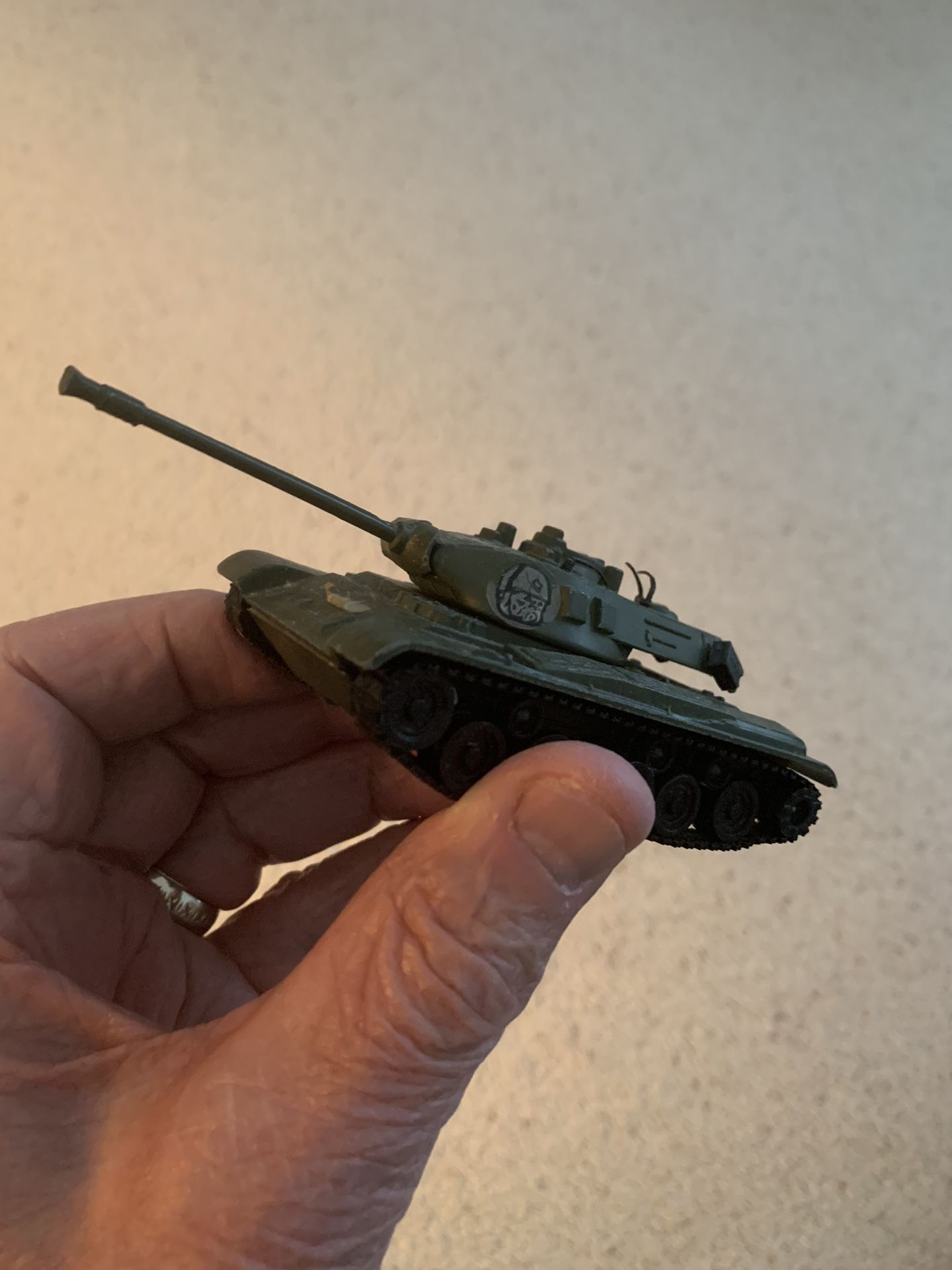 Vintage TOY PLAYART WALKER BULLDOG TANK made in Hong Kong