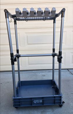 Janitorial cart rack