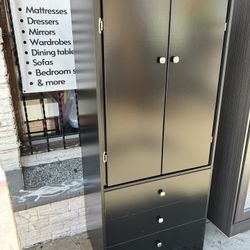 2  Doors 3 Drawers Dresser Wardrobe 