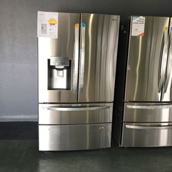 Lg French Door Smart Refrigerator With Dual Ice Maker  AND  Double Freezer 🧊✅ 10QD