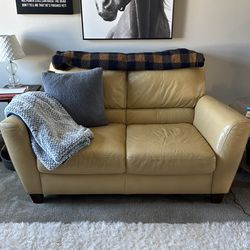 Leather Loveseat - Macy’s Amalfi brand