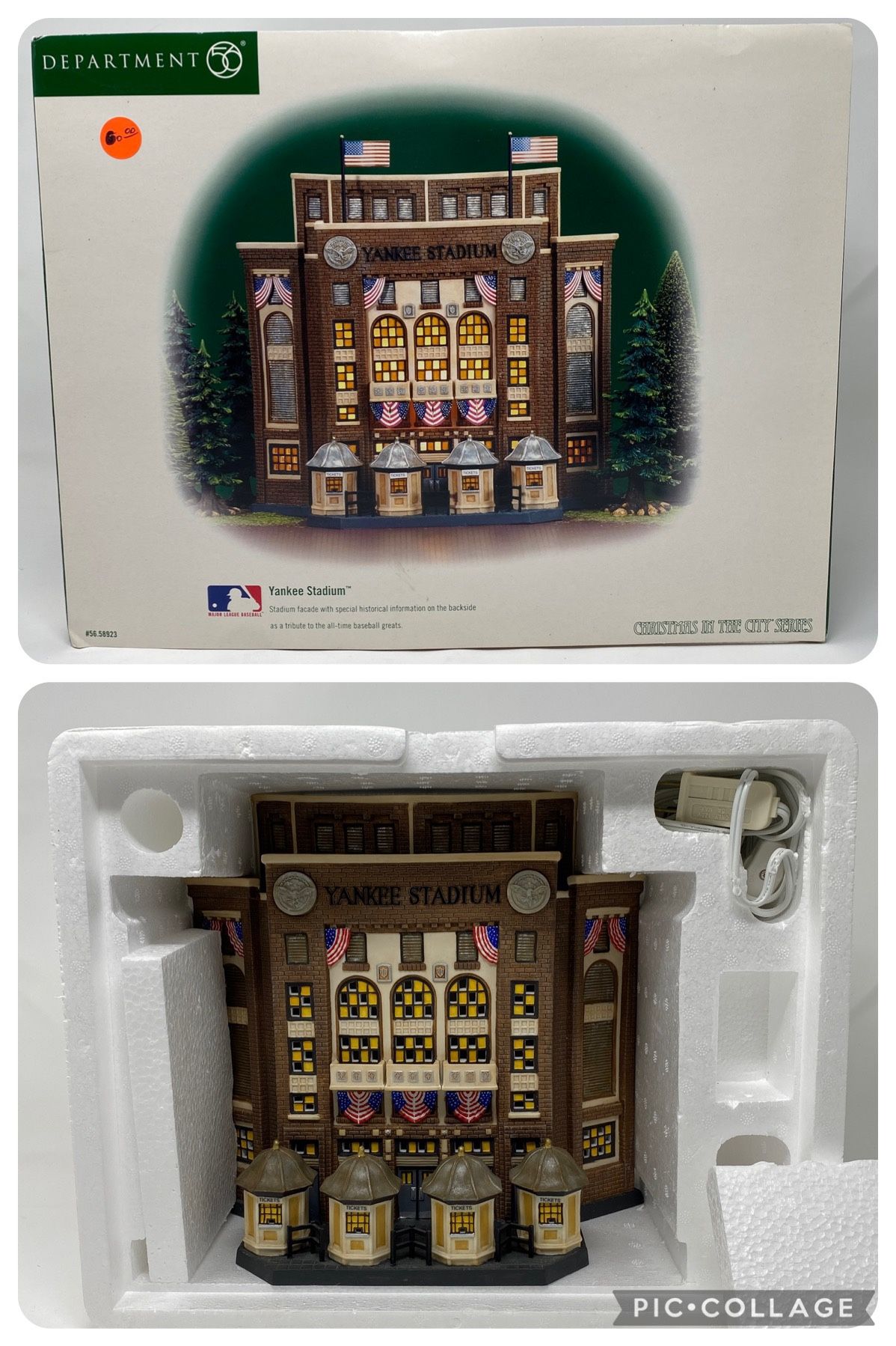 Dept 56 Christmas Town And Baseball Stadiums