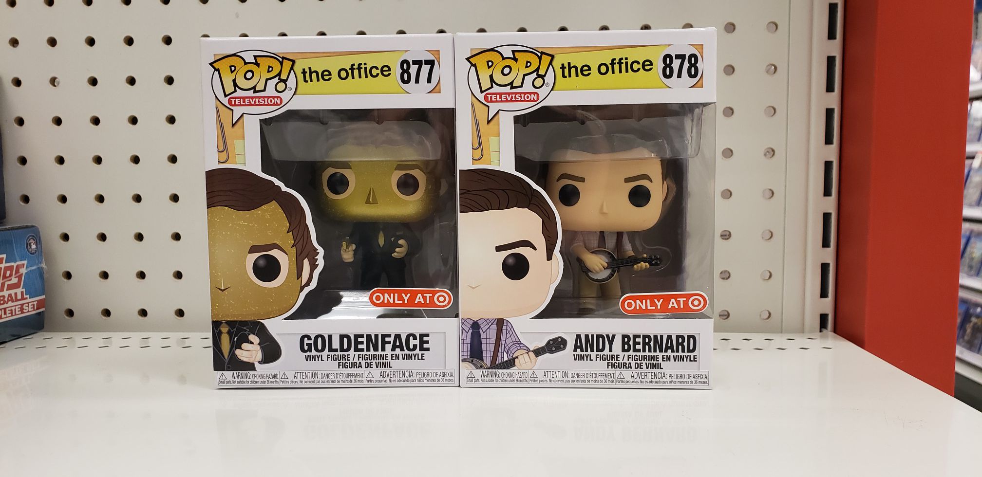Goldenface & Andy Bernard The Office Funko Pop Bundle *MINT CONDITION BRAND NEW* Target Exclusive