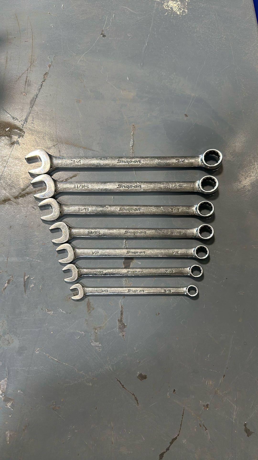 Snap on 7pc SAE wrenches