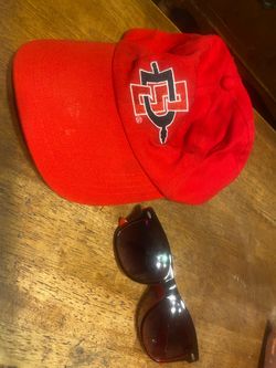 SDSU Hat and SDSU Sunglasses