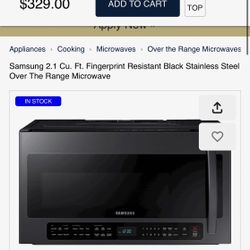 New In Box Samsung Microwave 