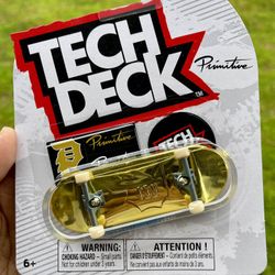 Tech Deck Primitive Solid GOLD Ultra Rare CHASE Fingerboard Skateboard New