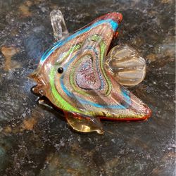 Chunky Glass Fish Pendant