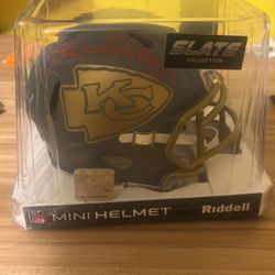 Steve Deberg Signed Chiefs Helmet 