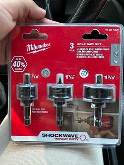 Milwaukee SHOCKWAVE Thin Wall Hole Saw High Speed Steel Kit (3-Piece)