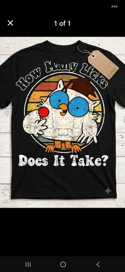 How Many Licks Graphic T-Shirt Large