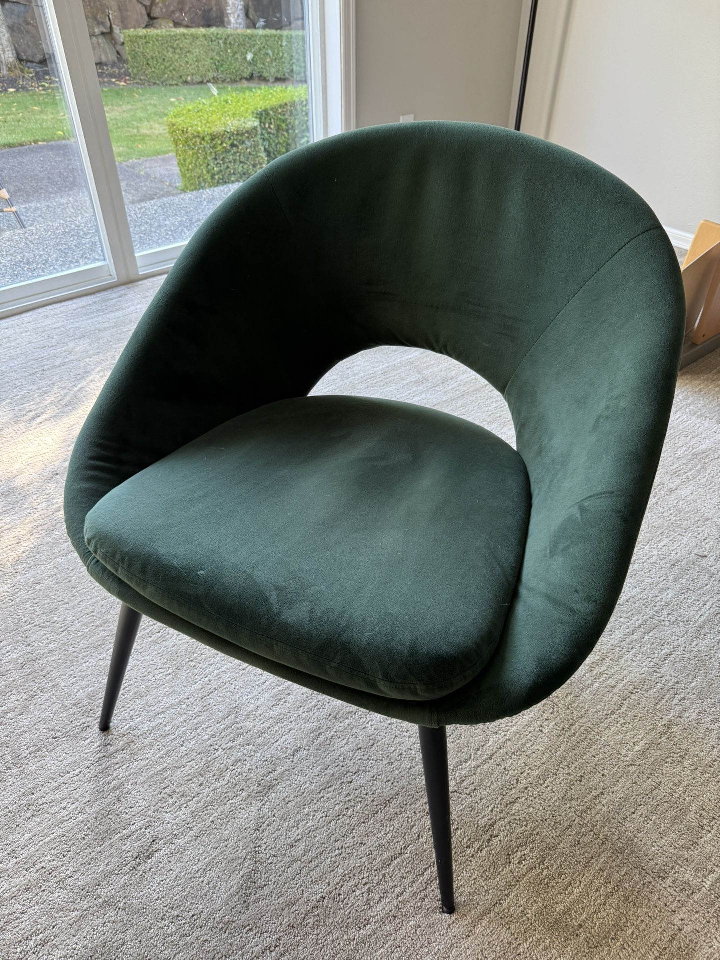 Green Velvet Accent Chair