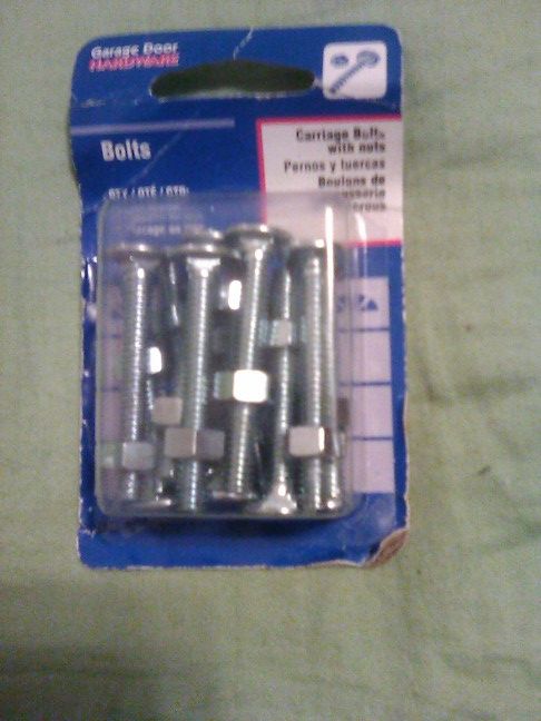 Bolts 12 Pack Carriage Bolts With Nuts For Garage Door