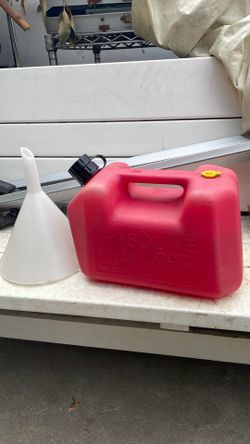 Gasoline container & funnel