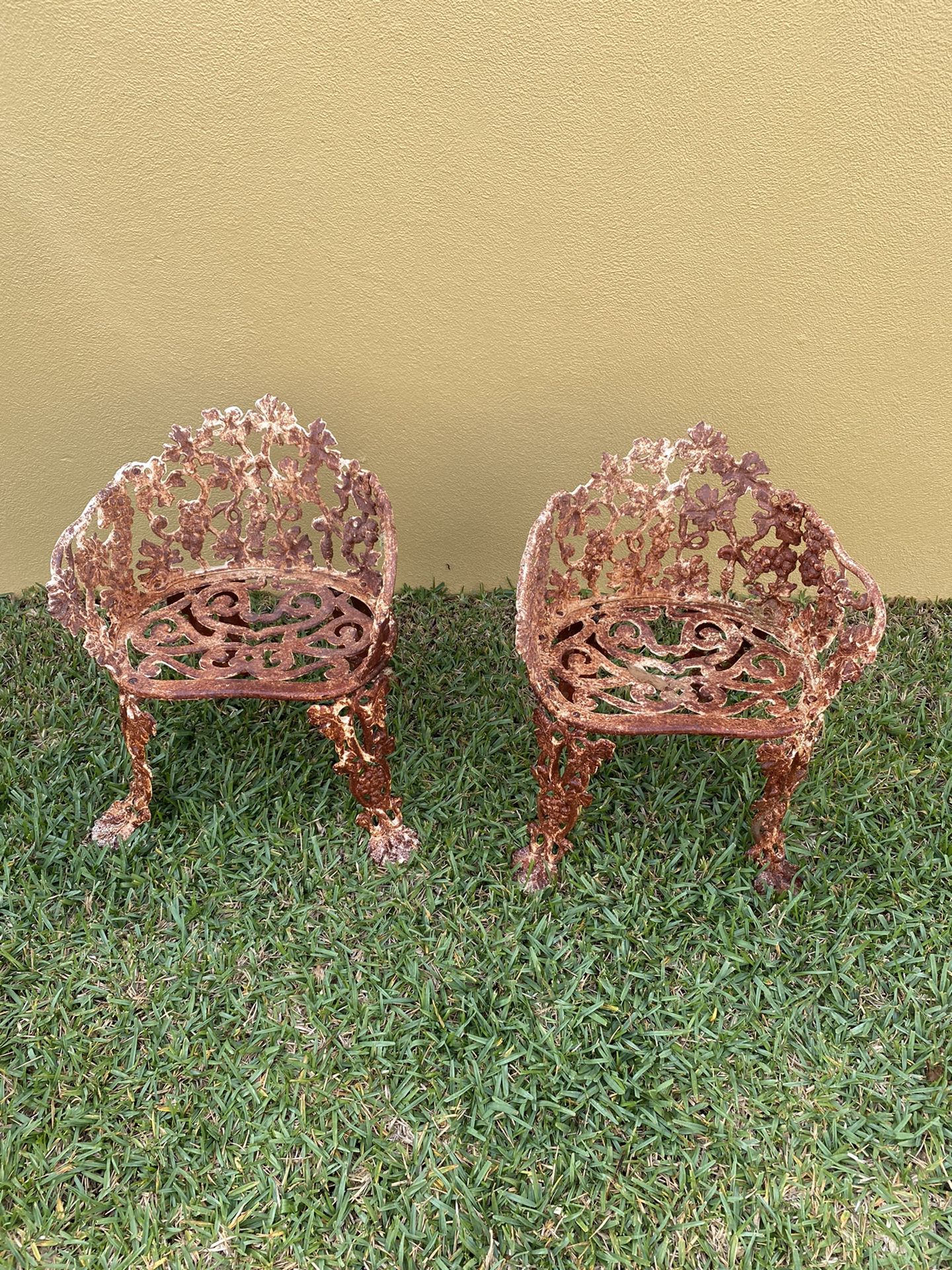 Vintage Cast Iron Chairs
