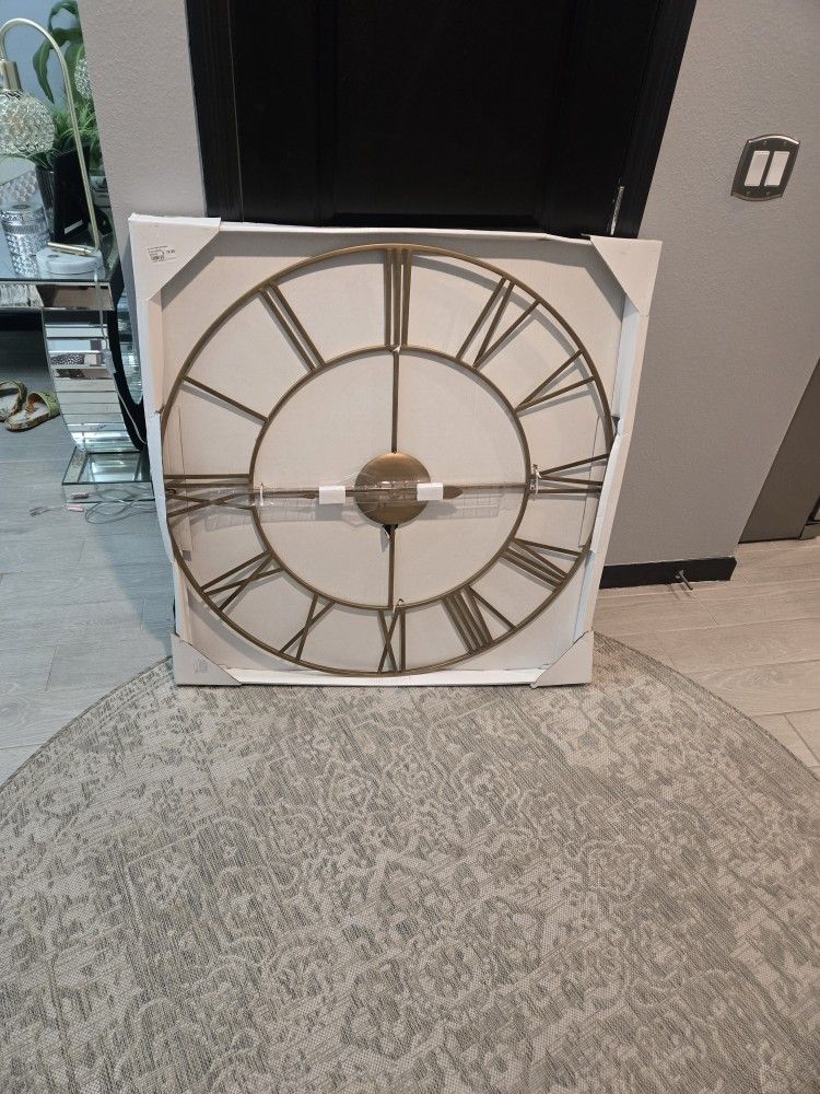 Hampton Brass Wall Clock