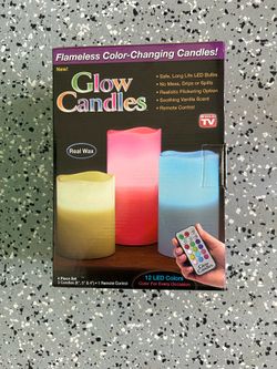 Led Glow candles with remote control