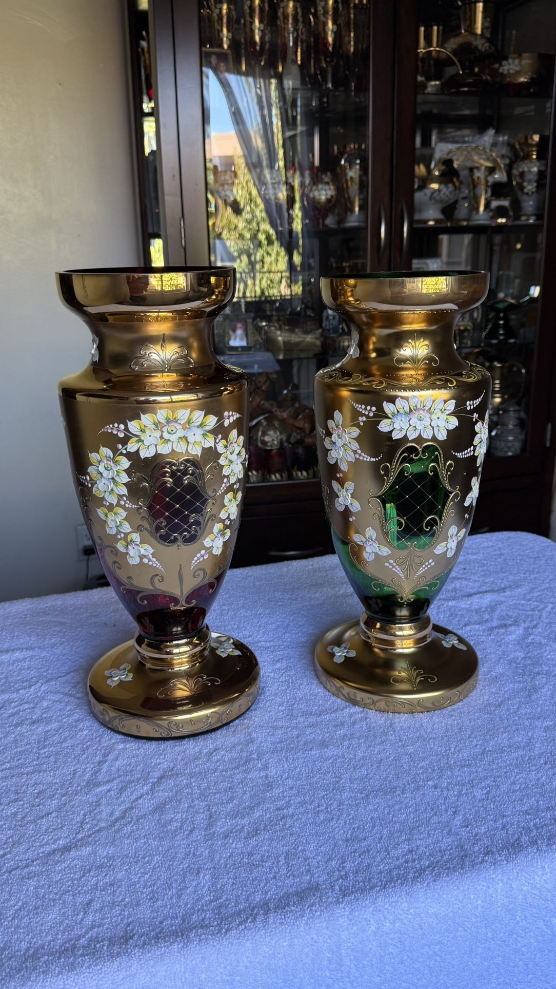 Flower Vases  Bohemian  rococo  Czech