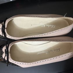 Size 9 Pink/black Flats 