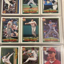 1991 Topps Baseball Complete Set In Binder