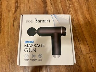 Brand New Soul Smart Fascia Massage Gun w/ 4 Massage Heads – Rechargeable