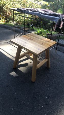 Log accent table USA solid wood