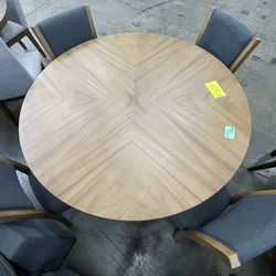 Round table 54 inches with 4 chairs