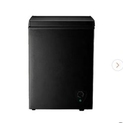 3.5 cu. ft. Manual Defrost Mini Upright Freezer in Black with Adjustable 7 Thermostat and Removable Basket, New 
