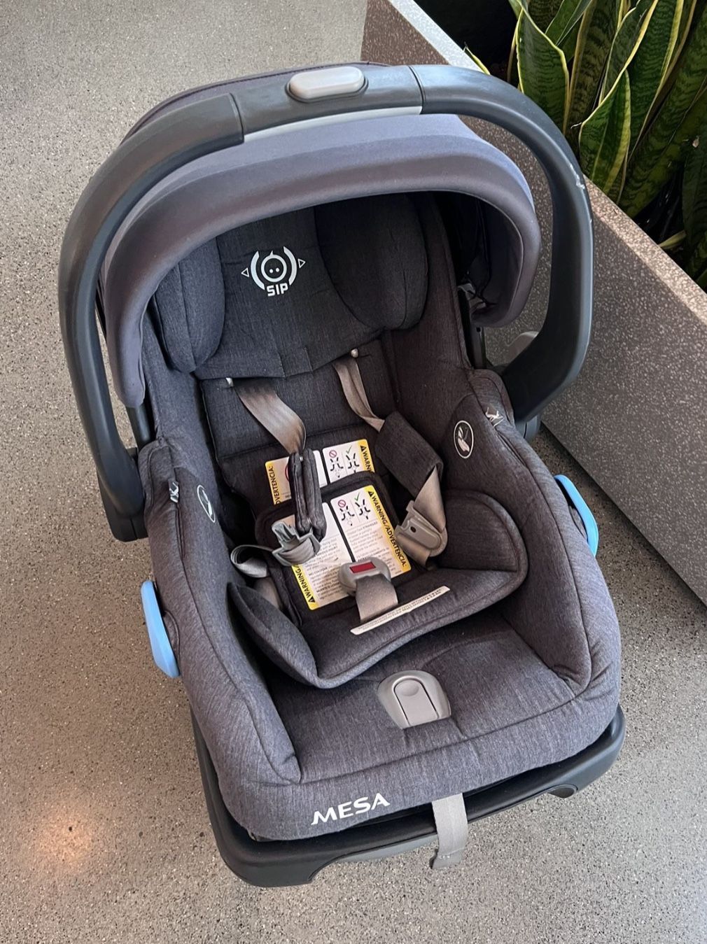 Uppababy Mesa Infant Car seat With Newborn Insert And Base