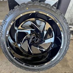 24x14 Gloss Black Wheels