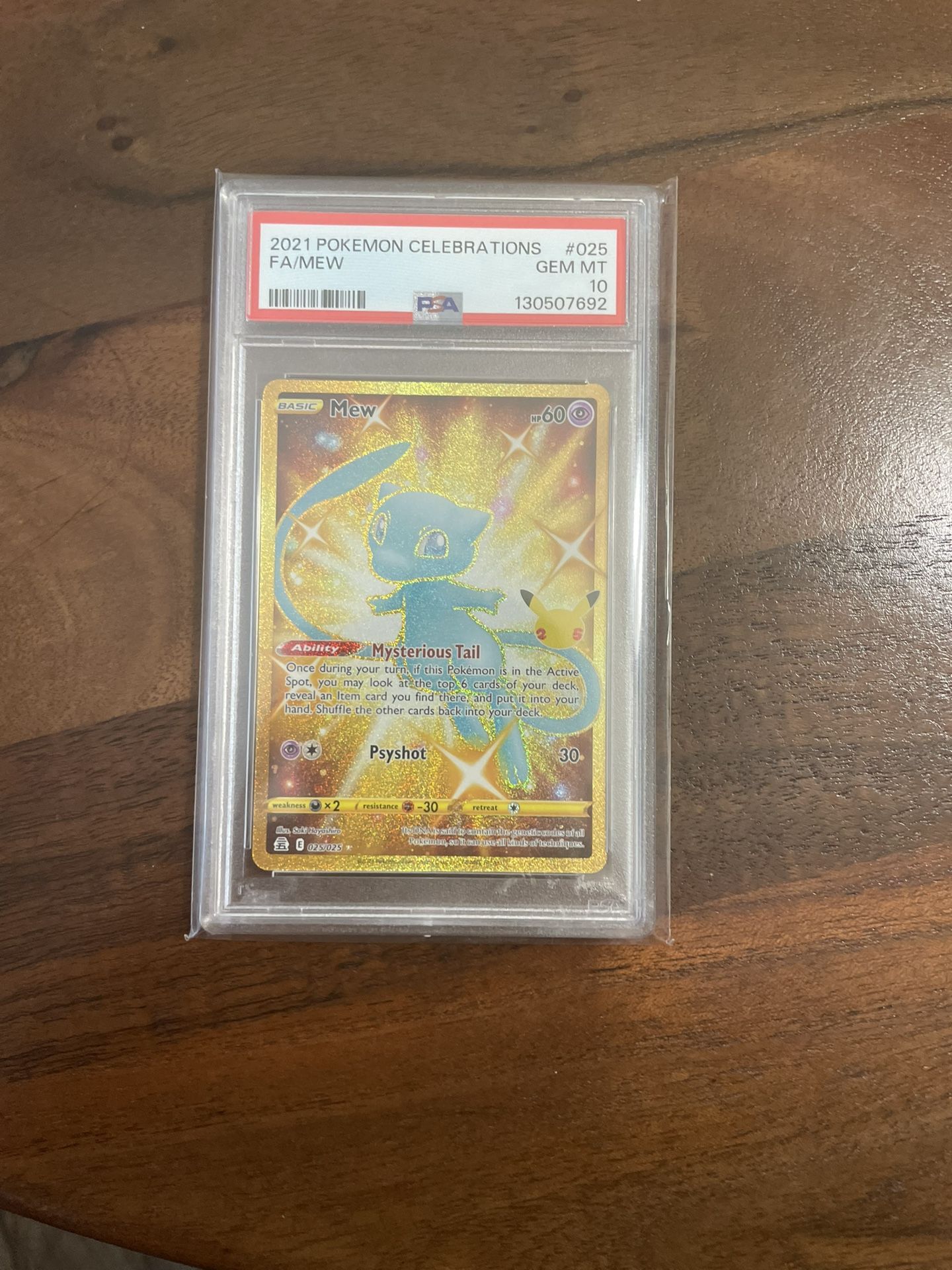 2021 Pokemon Celebrations Psa 10 Fa/mew