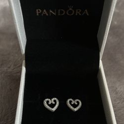 Pandora Heart Earrings 