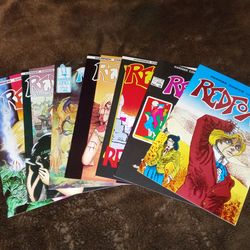 RedFox Comic Lot of  7 #3,4,5,6,7,8,9 (1986) Harrier Comics
